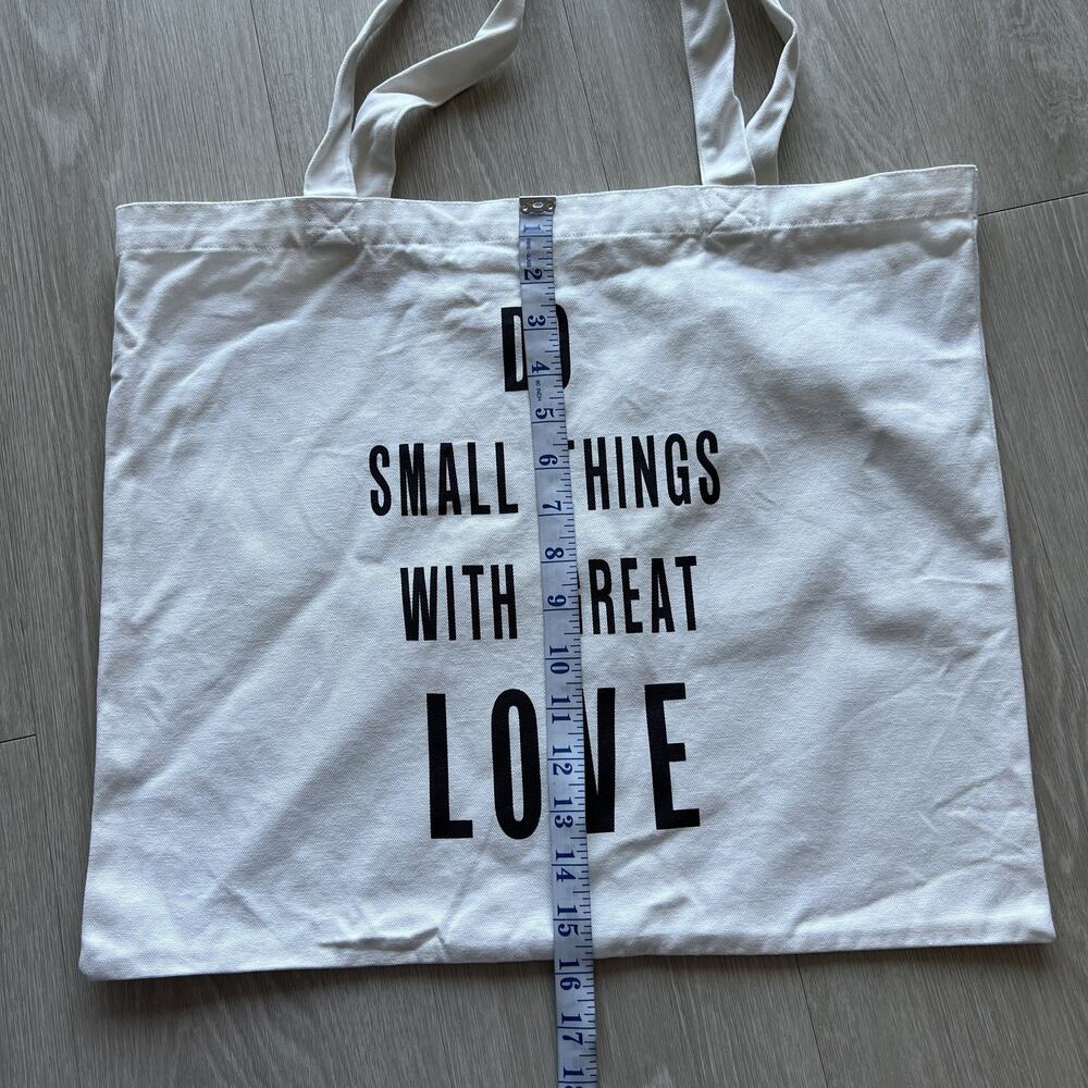 The White Company Tote Bag Large Do Small Things With Great Love Quote Shopper - Picture 4 of 11